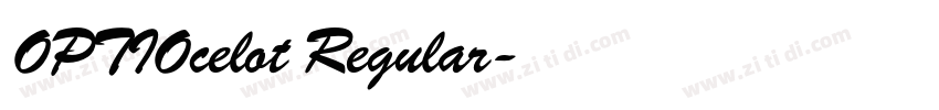 OPTIOcelot Regular字体转换 OPTIOcelot Regular字体转换
